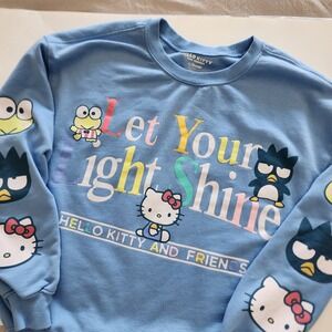 Hello‎ Kitty Love Your Self blue sweatshirt womens size L